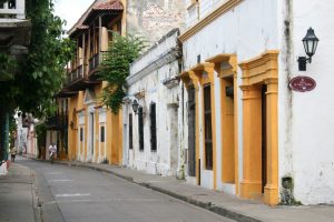 Straße in Cartagena, Kolumbien