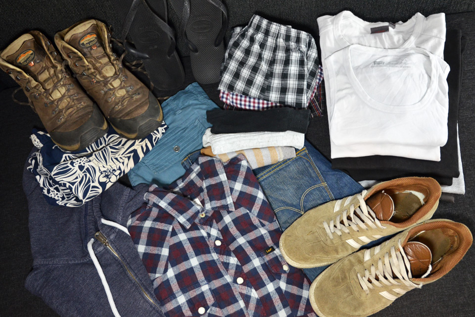 Packliste: Kleidung, Schuhe