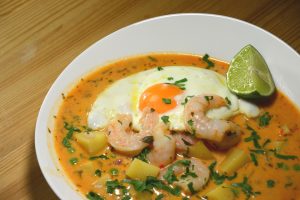 Garnelen-Suppe aus Peru