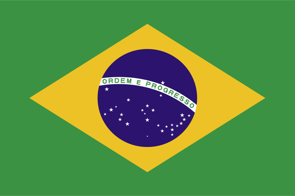 Brasiliens Flagge / Fahne